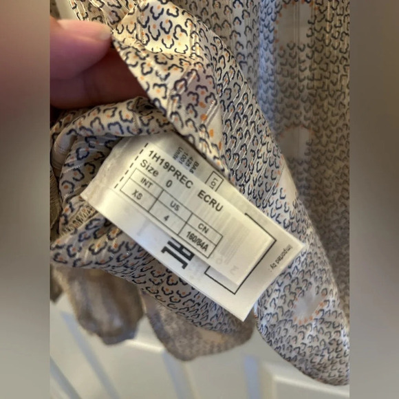 Ba&sh Precious Pleated Ruffle Detail Long Sleeve Blouse - Picture 5 of 8